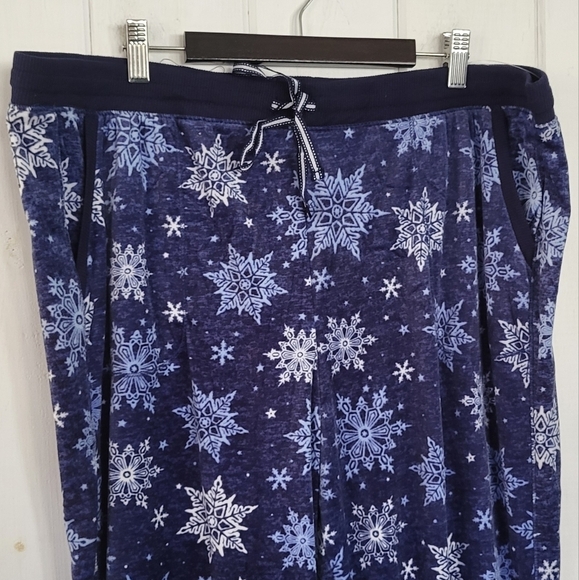 Nautica Pajama Sleepwear Set Loungewear Snowflake Print - Picture 6 of 11